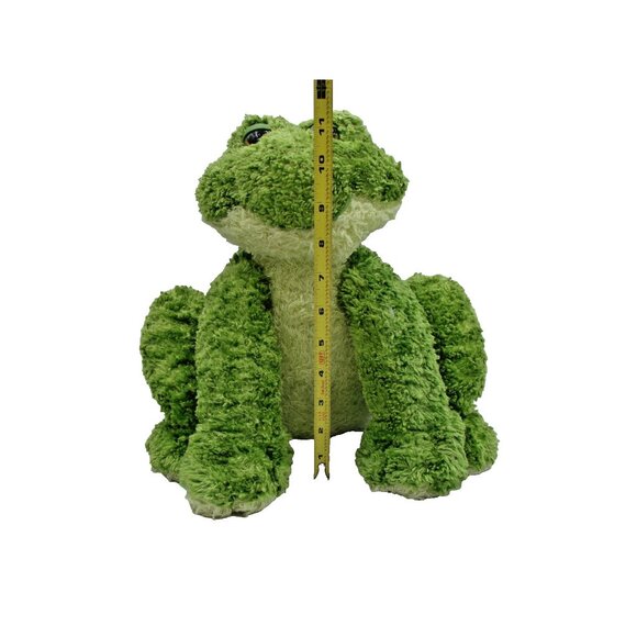 Green Frog Plush Froggle Woggle w/ Rattle Animal Stuffed Toy First and Main Vtg - Picture 9 of 9